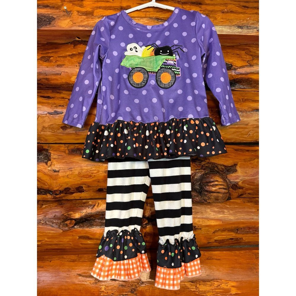 Marie Nicole Halloween/Fall 2-Piece Ruffled Outfit Size 18-24‎ Months
